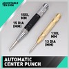 2Pcs Strong Automatic Centre Punch Adjustable Spring Loaded Metal Drill