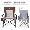 EVER ADVANCED Oversized Folding Camping Chair, for Adults Heavy Duty
