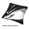 HOSTECCO Marble Cushion Covers 50x50 cm Set of 4 Black
