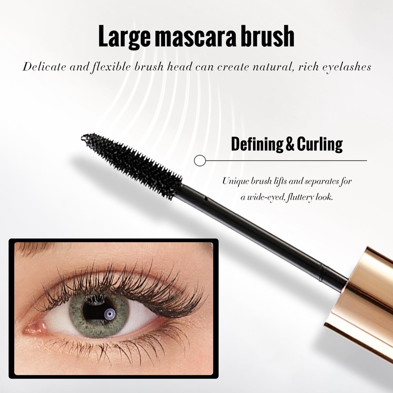MĒTYSUR Volumizing Mascara, Buildable, Washable, Voluminous & Lengthening, Defining, Curling,