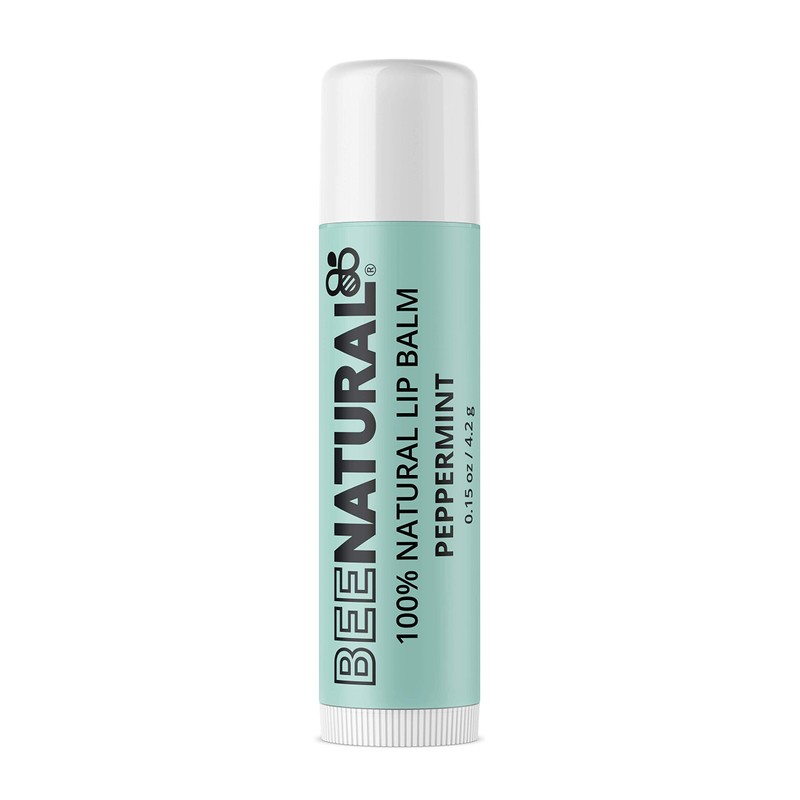 Bee Natural - 100% natural moisturising lip balm, peppermint flavour,