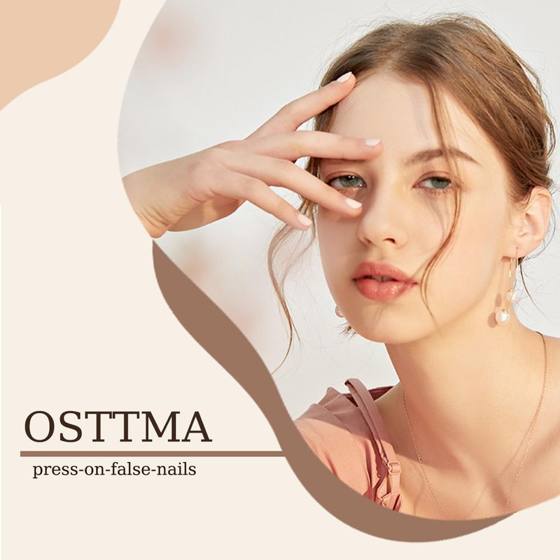 24Pcs Long Press on Nails Purple 3D Flower Fake Nails