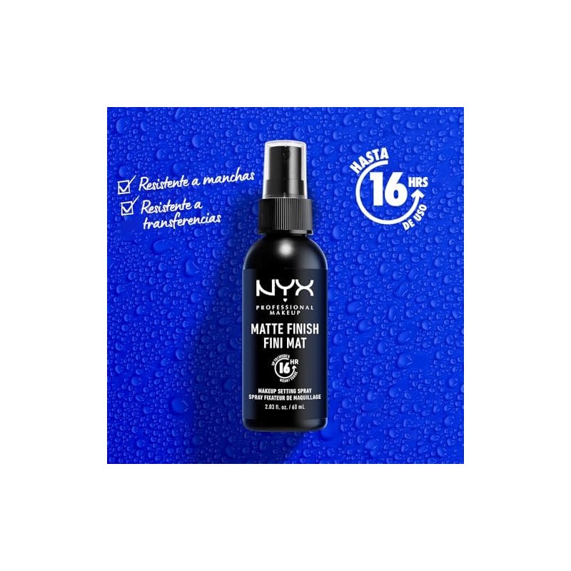 Nyx Professional Makeup, Dúo Spray Fijador De Maquillaje, Acabado Mate