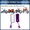 INFINAUTO Motorcycle Rear View Mirrors Bar End Side Mirrors Mount