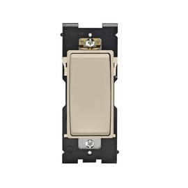 Leviton Renu Switch for 3-Way Applications, 15A-120/277VAC, RE153-NS, Navajo Sand