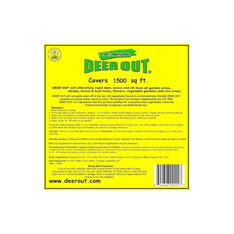 Deer Out 48oz Ready-to-Use Deer Repellent