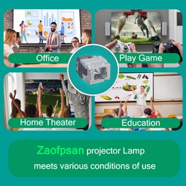 Zaofpsan V13H010L65 Replacement Projector Lamp for ELPLP65 Epson Powerlite 1776W 1775W 1771W 1770W 1761W 1760W 1751 1750W 1750,H479A H478A H477A H476A H372A,EB-1760W EB-1775W Bulb with Housing