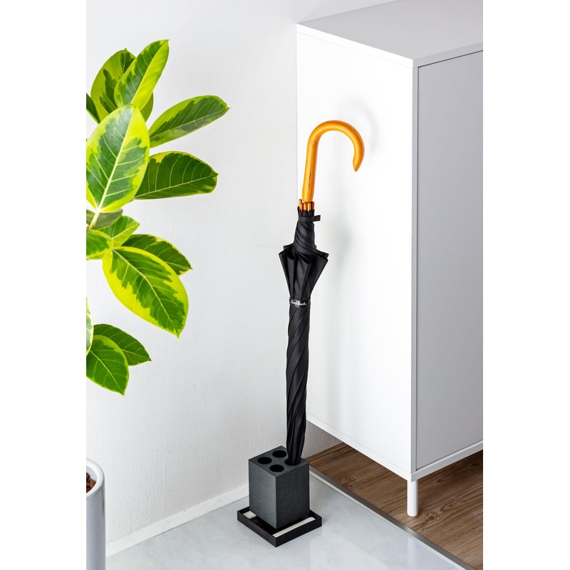 Honesty HO1954 Ishigaki Sangyo Umbrella Stand, Black, 4 Stand, Carari