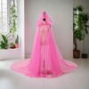 Harilla Women Wedding Tulle Cape with Hood, Elf Cape, Bridal