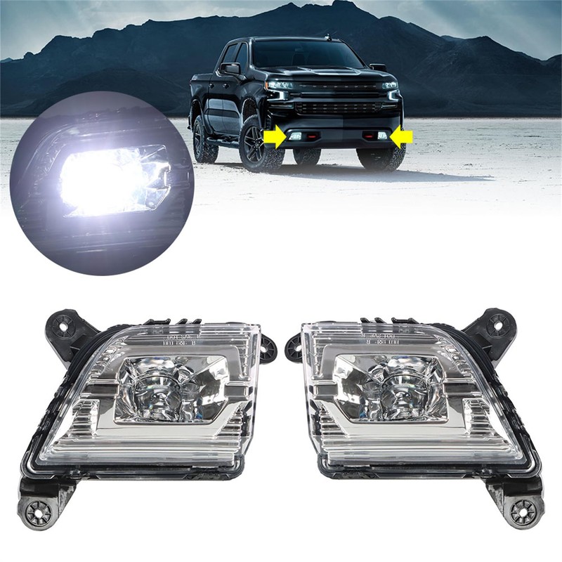 WFLNHB Fog Lights Assembly Replacement for Silverado 1500 2019-2021 /