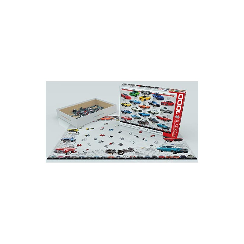 EuroGraphics Muscle Car Evolution Jigsaw Puzzle (1000-Piece)