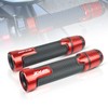 7/8'' 22mm Motorcycle CNC Aluminum Powersports Handlebar Grips with Grip