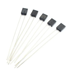Bestol 5 Pcs for Aupo Thermal Fuse Cutoff 1A 2A 3A 5A 250V,84 102 115 125 130 135 145 150 C Degree LED Fuses Temperature Switches Control (5A 130℃)