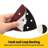 SPEEDWOX 50 Pcs Triangle Sanding Pads Hook and Loop 80