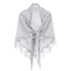 Women Triangle Lace Embroidered Tassel Shawl Scarf Wraps Fringed Cape