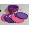 Tupperware Cereal Bowls Modular Nesting Bowl Purple and Pink 2.5