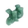 2inch Natural Jade Carved Elephant Crystal Figurine Home Decoration Furnishing