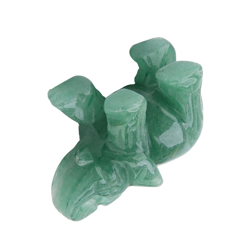 2inch Natural Jade Carved Elephant Crystal Figurine Home Decoration Furnishing
