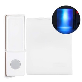 Wireless Doorbell Kit, Wireless Button Door Bell Elderly Deaf Caller with 7 Kinds of Flash Lamp Color Tones Wireless Door for Hearing Impaired