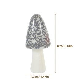 Abaodam 12pcs Micro Landscape Mushroom Fairy Garden Mushrooms Miniature Mushroom Figurines Miniature Mushroom Ornament Tiny Mushrooms Crafts Micro Landscape Decoration Bonsai Shelf Resin