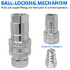 Cplbrb 1/2" Ag ISO 7241-B Hydraulic Quick Connect Couplers with