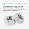 Smgda Hex Nuts M6 Nuts 304 Stainless Steel 100pcs Heavy