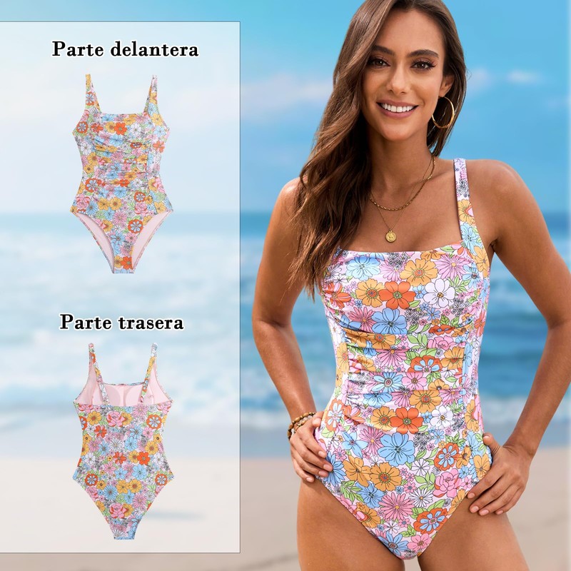 Traje de Baño para Mujer, Una Pieza, Diseño Completo (MX/US,