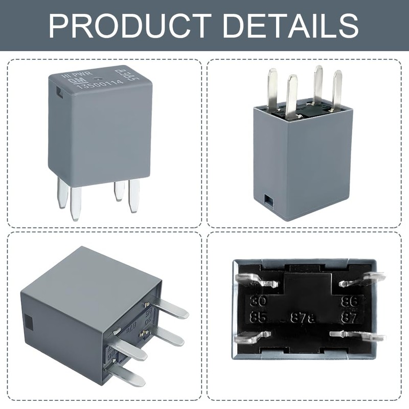 HABNVUON 2PCS Car Air Conditioning Relays, AC Relay, 13500114/8385 12VDC