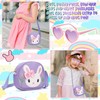 RSXING Girls Handbag Rabbit Bags Purple Little Girl Purse Small