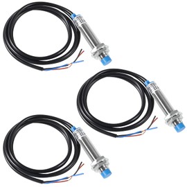 Diitao 3PCS Proximity Switch DC 6V-36V M12 Inductive Proximity Sensor Detection Switch LJ12A3-4-Z/AX Approach Sensor 4mm Detecting Distance,LJ12A3-4-Z/AX(NPN NC)