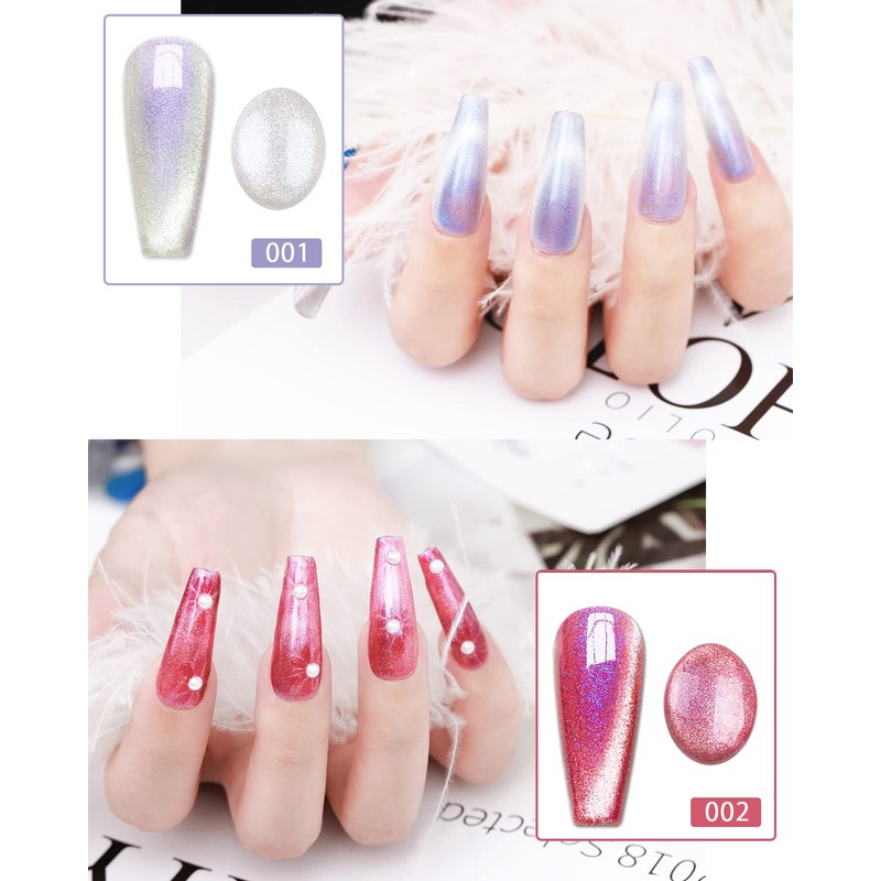 Biutee Magnetic Gel, Cat Eye Gel, 6 Colors, 0.3 fl