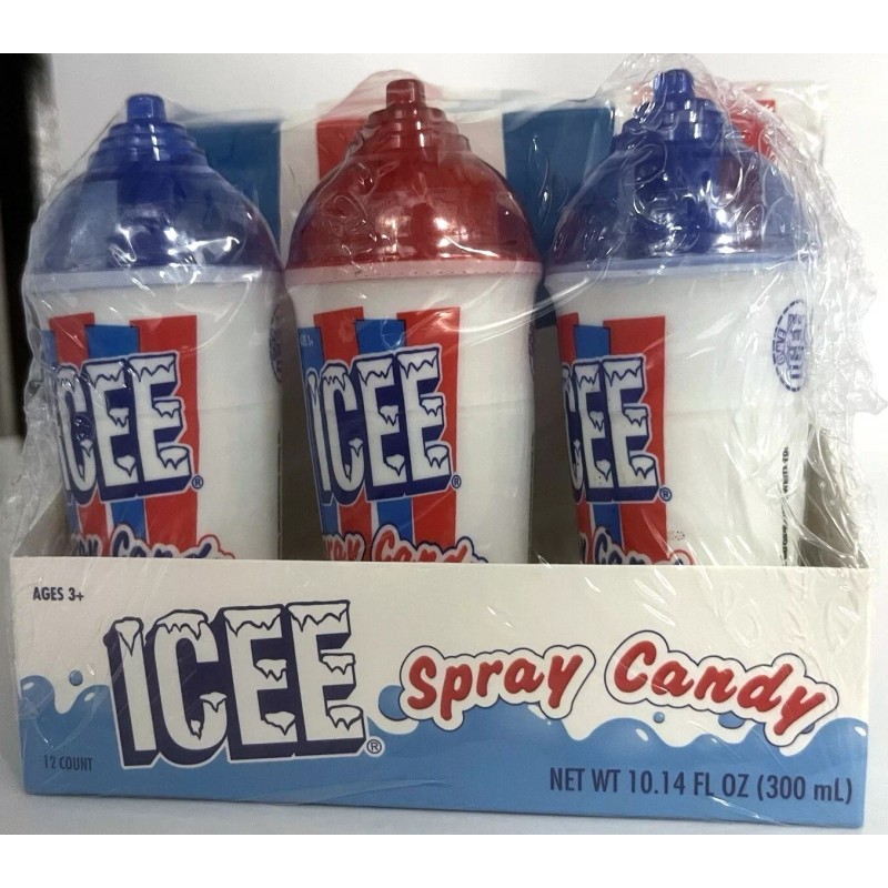 Koko's Confectionery ICEE Spray Candy Koko's 12 Count Box Cherry