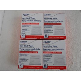 equate  Large Non-Stick Pads 3" X 4" (4x Box of 10 Each)