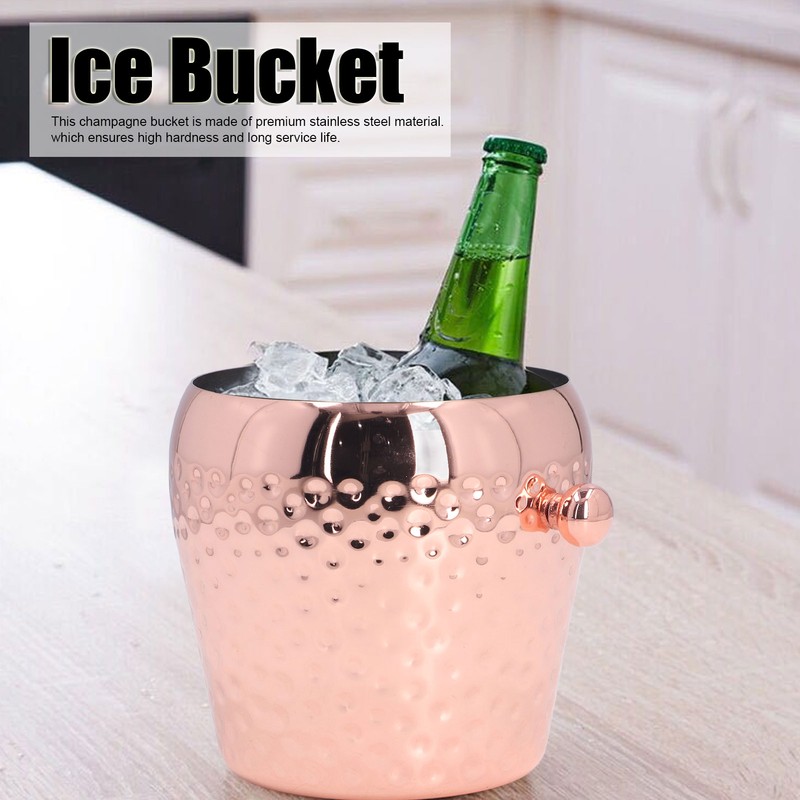 Champagne Bucket 1000ml Elegant Style Stainless Steel Portable Widely Used