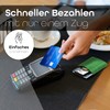 MakakaOnTheRun Men's Card Holder with Coin Compartment & Drawstring: Card