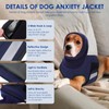 Breathable Dog Thunder Jacket Anxiety Calming Vest with Head Wrap,