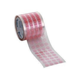 Caplugs PR00875 - PR-SH Series - Powder Peel Red Discs, Polyester Film Tape, Disc Diameter 7/8", 500 per Roll, Masking, Die-Cut Discs, Temp Resistant, Protection and Finishing (SH-48780)