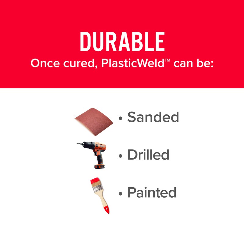 J-B Weld 8237 PlasticWeld Plastic Repair Epoxy Putty - 2