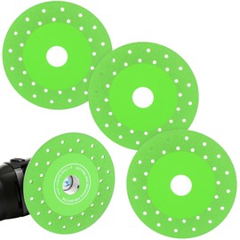 3 Pcs 4.5" Diamond Rock Grinding Disc, Ultra-Thin Brazed Multi-Pore Flat Abrasive Sheet Disc, 1.2" Ultra-Wide Diamond Saw Blade for Angle Grinder Cutting Grinding Glass Tile Ceramic Granite Marble