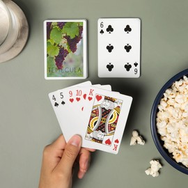 Lantern Press Temecula, California, Wine Grapes on Vine (52 Playing Cards, Poker Size Card Deck with Jokers)