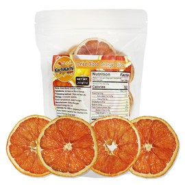 KachiKachi 1-Pack Dried Blood Orange Slices - 200g/7oz | No Added Sugar | Dehydrated Orange Wheels for Cocktails/Cakes/Crafts/Potpourri/Candle Making(Standard Bag (200g))