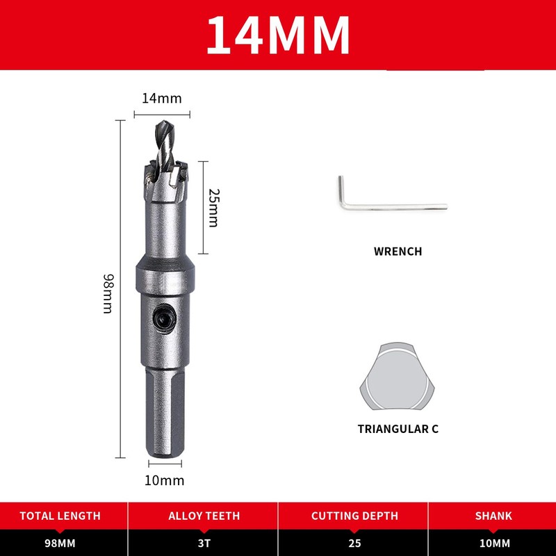 Carbide Hole Cutter Drill Bits,LAIWEI Heavy Duty Hole Saw for
