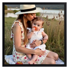 Ditwis 30x30 Picture Frame Black, Classic Square Picture Frame 12x12 inch for Living Room, Bedroom and Office, Wall or Desk Display