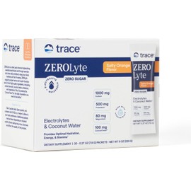 Astring-O-Sol- Minerales traza ZeroLyte (naranja salada) Mezcla de bebida en polvo de electrolitos sin azúcar Hydration, Immuni