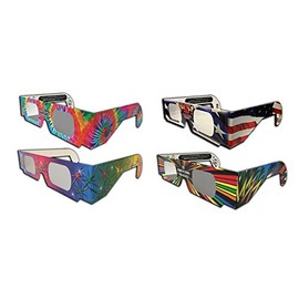 Fireworks 3D Glasses - 12 Pairs, Patriotics, Groovy, Starburst, Deco - 4 Styles for 4th of July