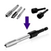 HaoTrade 8Pcs Hex Shank Tap Socket, Tap Socket Wrench Set,