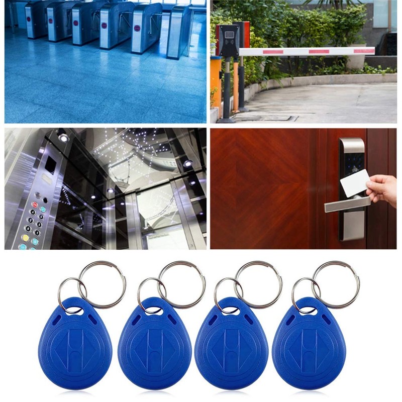 New RFID Proximity ID Card Key for Access Control (Blue),