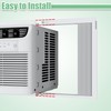 Memrita Window AC Side Panels with Frame Set,Air Conditioner Accordion