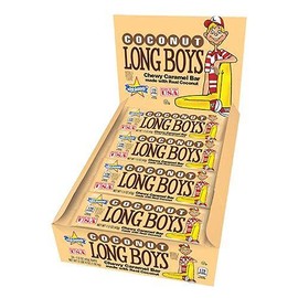 Atkinson's Coconut Long Boys Chewy Caramel Candy Bar 1.5 oz. Case of 24