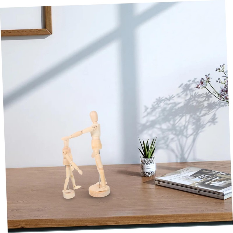 Operitacx 2pcs Wooden Artist Mannequin Articulated Joints for Realistic Posing